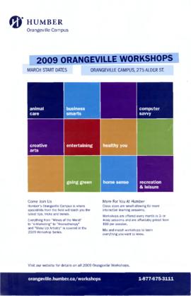 2009 Orangeville workshops : [poster]