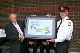 President John Davies at the opening of the new 23 Division : [photograph]