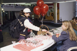Photograph of a Valentines Day Booth Sale in the Concourse