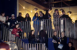 Photograph of attendees at a fashion event