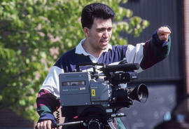 Photograph of student in the cinematography programme