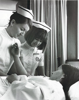 Photograph of Nursing Students Doing a Clinical Placement in the Hospital