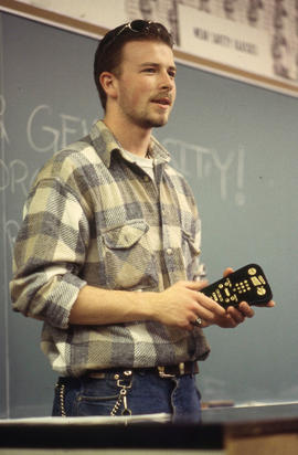 Photograph of a Industrial Design program student