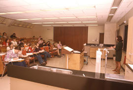 Photograph of Nursing students listening to a lecture