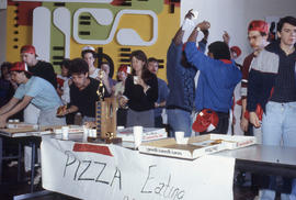 Photograph of a food eating contest