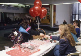 Photograph of a Valentines Day Booth Sale in the Concourse