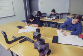 Photograph of students from the Plumbing Apprenticeship program