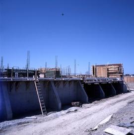 Photograph of early construction of the Technology and BISC N building