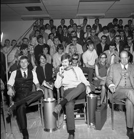 Photograph of an unknown event held in the cafeteria