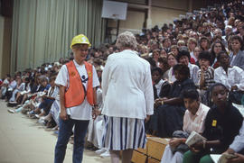 Photograph of orientation event in the Athletic Centre