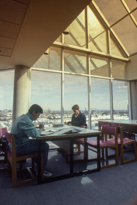 Photograph of the top floor of the library