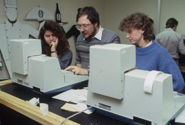 Photograph of Hotel and Restaurant training using customer billing equipment