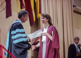 Photograph of Robert A. (Squee) Gordon at a convocation ceremony
