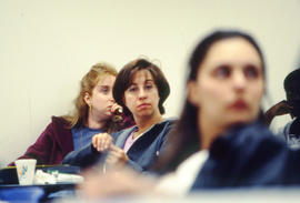 A photograph of students being attentive in class