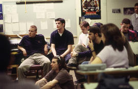 A photograph of Industrial Design students in class