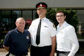 President John Davies, Toronto Police Chief Bill Blair and HSF President Nick Farnell at the Unit...