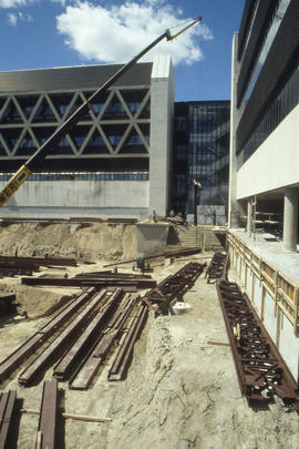 Photograph of KX building construction at North