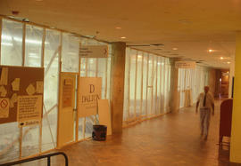 Photograph of the H Hallway with Construction on the Side