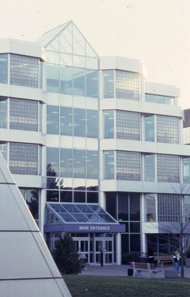 A photograph of the main entrance of Humber College North Campus