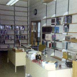 Photograph of the James S. Bell Elementary School library space