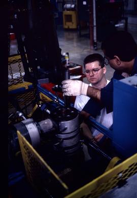 Photograph of an Instructor and student