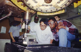 Photograph of students in the Tool and Die program