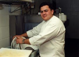 Photograph of hospitality student