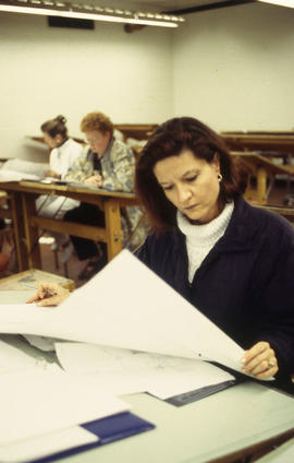 Photograph of a Design Foundations student
