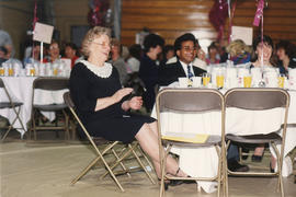 Photograph of Doris Tallon enjoying the President's Breakfast