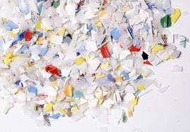 Photograph of plastic scraps