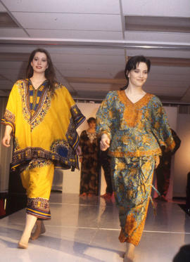 Photograph of Fashion Students Walking Down the Runway