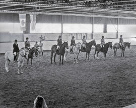 Photograph of Equestrian Students Mounted on Horses