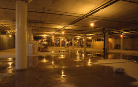 Photograph of the Business & Industry Services Centre (BISC) site during construction