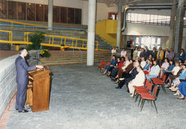 Photograph of official opening of the Student Centre in building "KX"