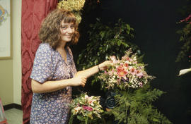 Photograph of a Retail Floriculture Student's Project Set Up