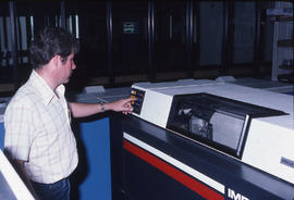 Photograph of Computer Operator Ed McDowell