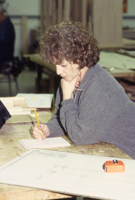 Photograph of a Cabinet Making / Woodworking student