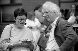 Photograph of Howard Engel and an unknown person