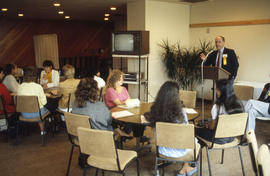 Photograph of new students orientation