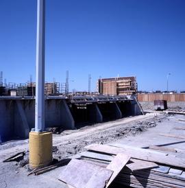 Photograph of early construction of the Technology and BISC N building