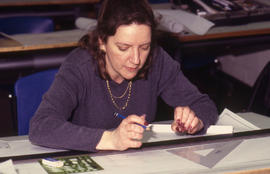 Photograph of a Design Foundations student
