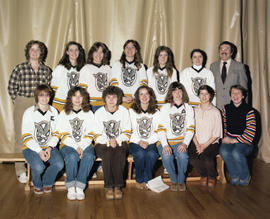 Photograph of the Women's Hockey team