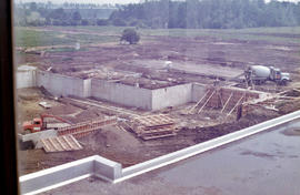 Photograph of the "L" Building Construction
