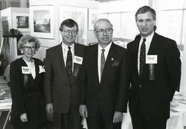 Photograph of the opening of the Canadian Plastic Training Centre