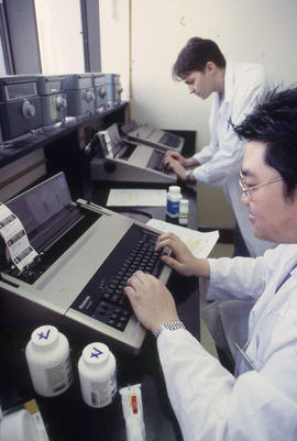 Photograph of Pharmacy Assistant students at work