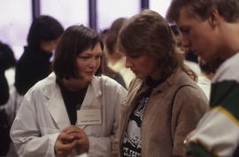 Photograph of an event promoting 'Food Industry Technician'