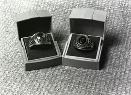 Photograph of class rings