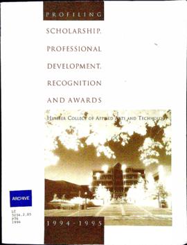 "Profiling Scholarship, Professional Development, Recognition and Awards" : [publication]