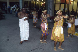 Photograph of Ghanaian visitors to Humber
