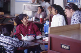 Photograph of Students in the Kites Cafeteria